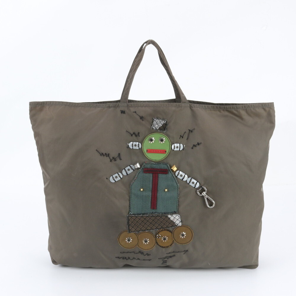 Prada Tessuto Nylon Robot Patchwork Leather Tote Bag (Men's & Women's)